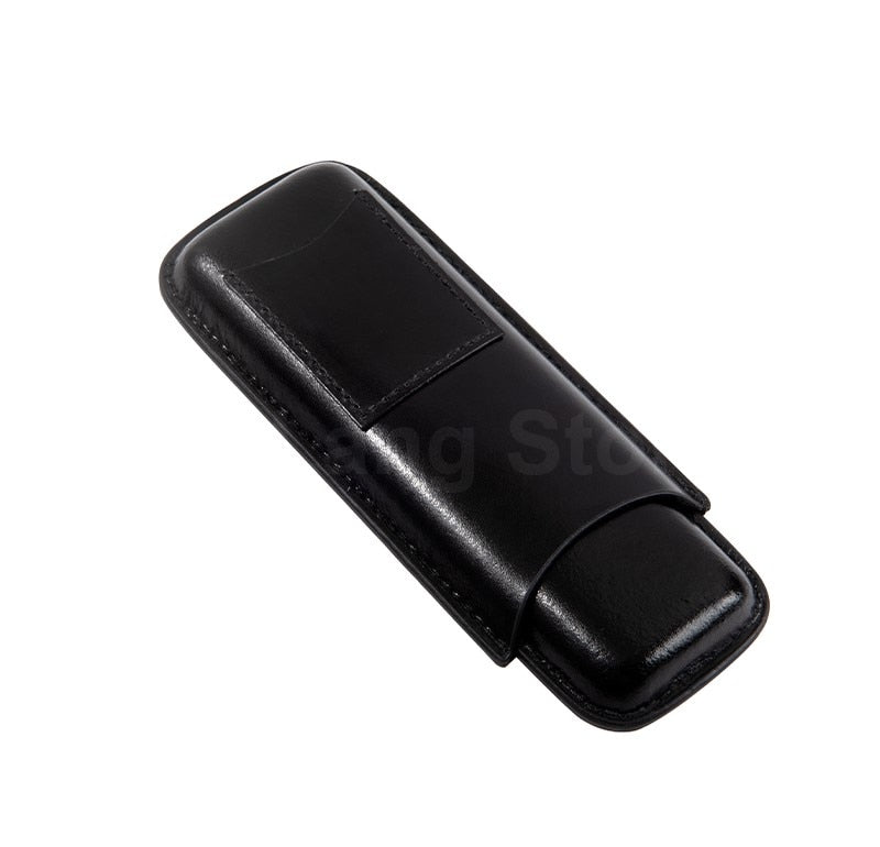 Leather Cigar Case Holster | Mini Travel Humidor Holder 2-Pcs