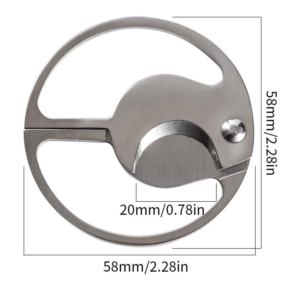 Pocket Cigar Cutter | Round Handheld Cigars Scissors | Shears Guillotine