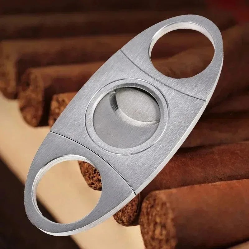 Luxury Pure Copper & Stainless Steel Cigar Shears - Precision Round Folding Cutter