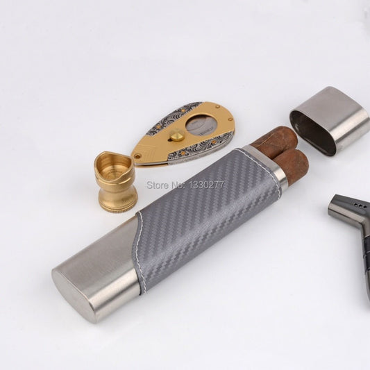 Stainless Steel Cigar Case 