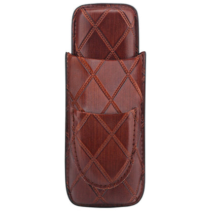 Cigar case with cutter | 2 cigars travel holder - Cigar Cuts4