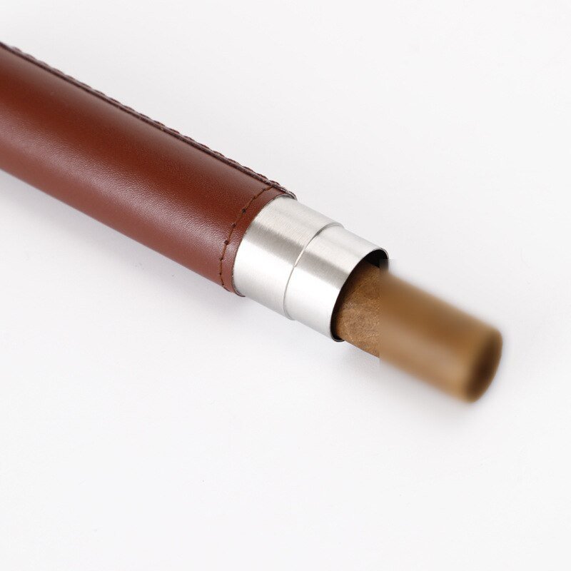 Stainless Steel Cigar Tube | Portable Cigars Travel Container - Cigar Cuts14