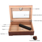 Cigar Humidor Box with Hygrometer: Spanish Cedar Seal; 2025 - Cigar Cuts5